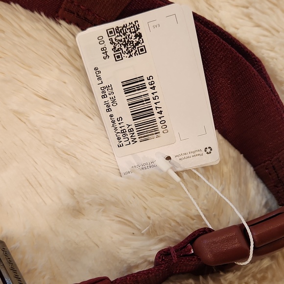 Lululemon Everywhere Belt Bag Large 2L In Red Merlot Burgundy Color New With Tag - Picture 11 of 17